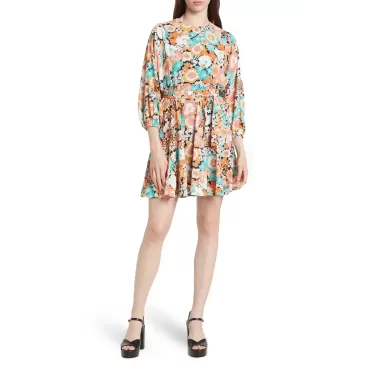 Robe à imprimé floral et nouée à la taille MELLODAY