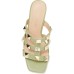 CHASE AND CHLOE Brie Pyramid Stud Slide Mule