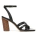 Sandales Franco Sarto Olina Wicker Block Heel Ankle Strap