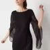 Robe fourreau à sequins et manches longues Connected Apparel