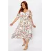 Robe patineuse à imprimé floral et épaules dénudées